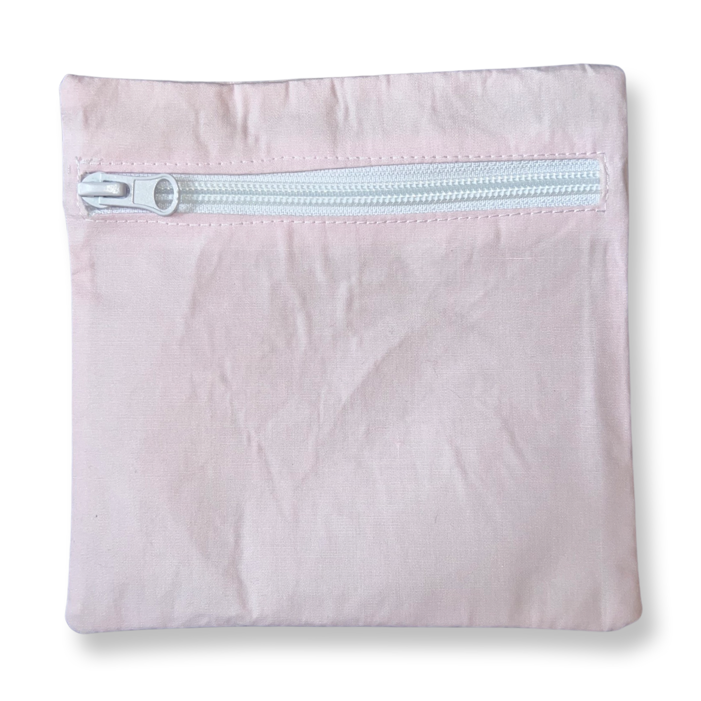 POCKET MATE® Iron-On Pocket Patch with Zip - Phone Pocket For Travel - Zipped Secret Pocket - Stash Credit Cards or Passport - Pink