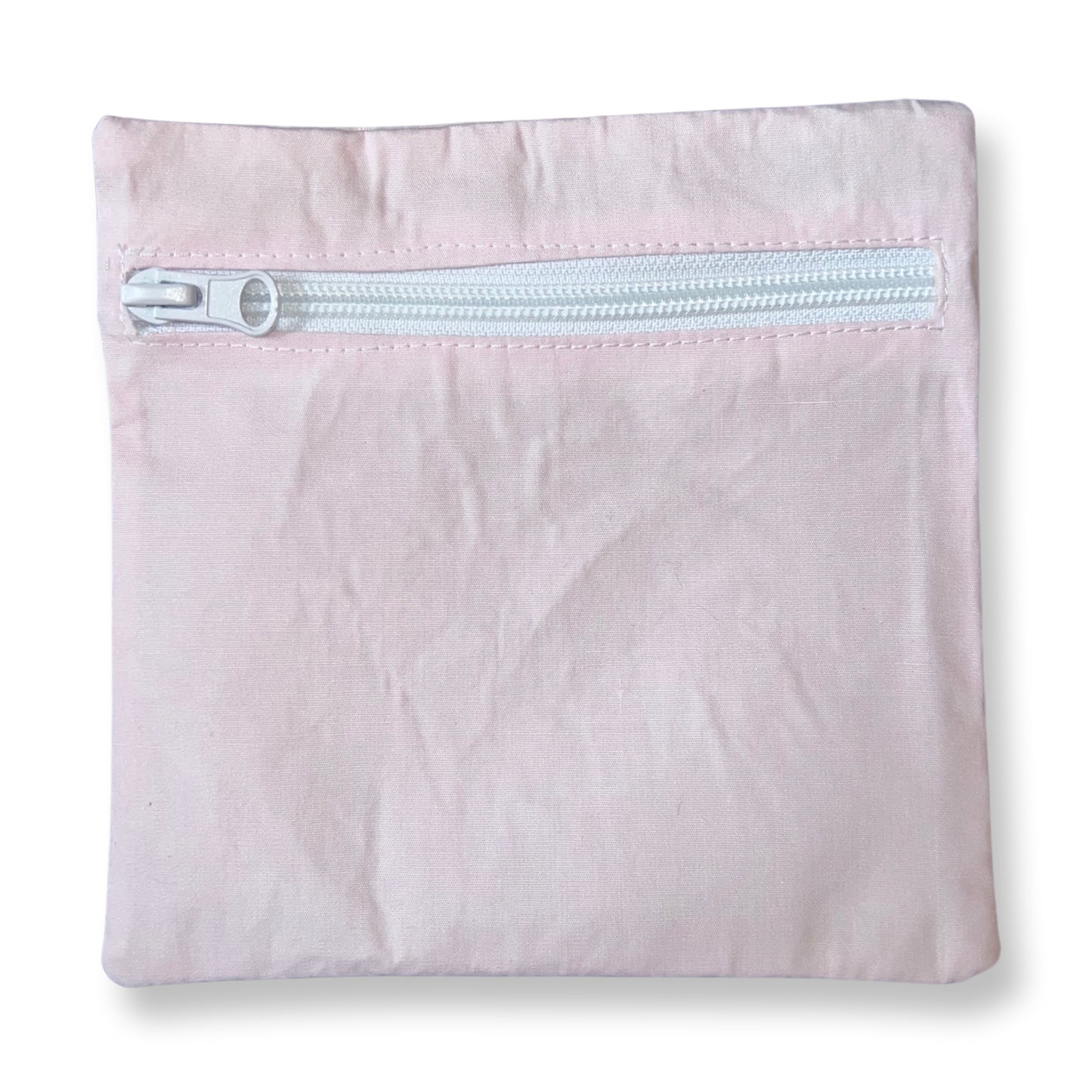 MINI POCKET MATE® Iron-On Pocket Patch with Zip - Phone Pocket For Travel - Zipped Secret Pocket - Stash Credit Cards or Passport - Pink